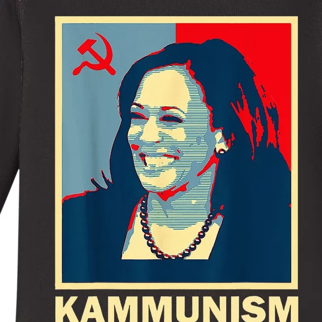 Awesome Kamala Harris Kammunism Communism Harris Walz 2024 Baby Long Sleeve Bodysuit