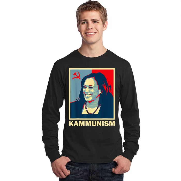 Awesome Kamala Harris Kammunism Communism Harris Walz 2024 Tall Long Sleeve T-Shirt