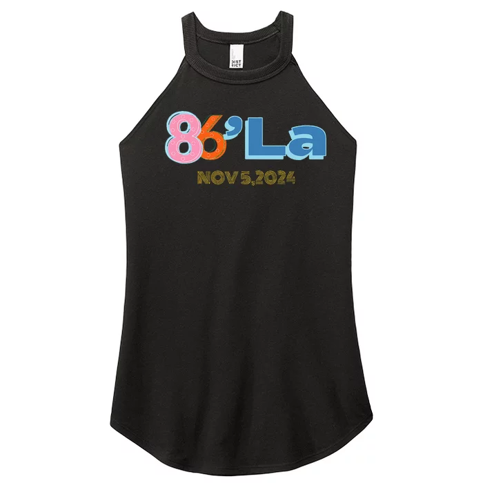 Anti Kamala Harris Fun Cool Zillennial Style 86 La Women’s Perfect Tri Rocker Tank