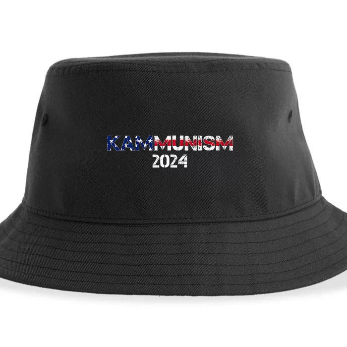 Awesome Kamala Harris Kammunism Communism Harris Walz 2024 Sustainable Bucket Hat