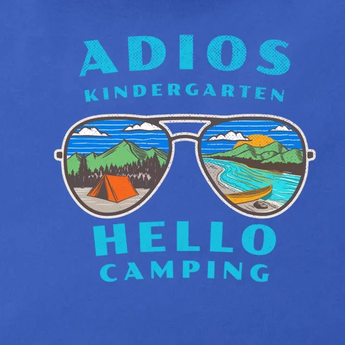 Adios Kindergarten Hello Camping Who Love To Camp Gift Zip Tote Bag