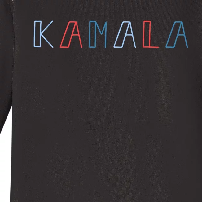 Aesthetic Kamala Harris Baby Long Sleeve Bodysuit