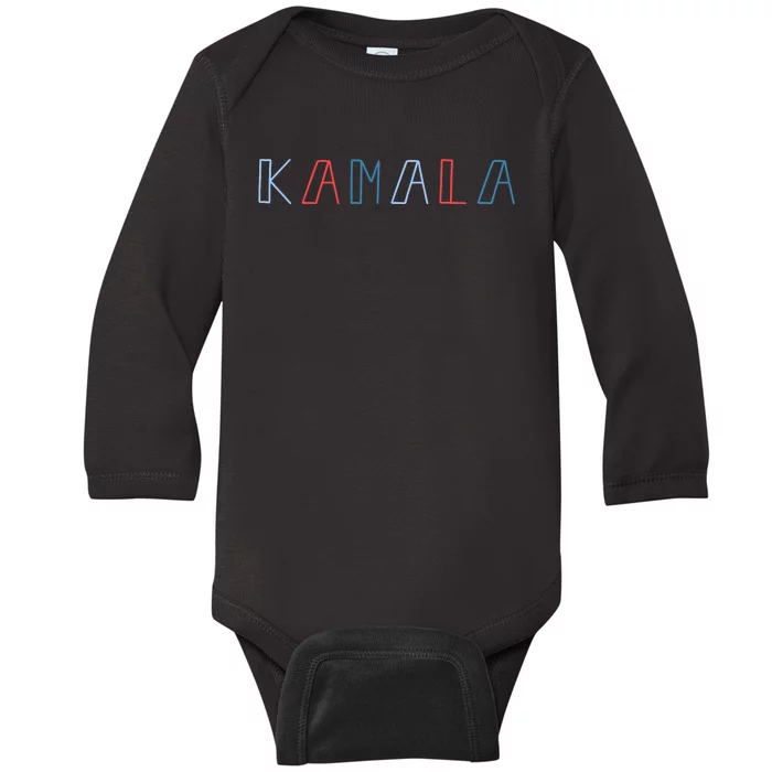 Aesthetic Kamala Harris Baby Long Sleeve Bodysuit