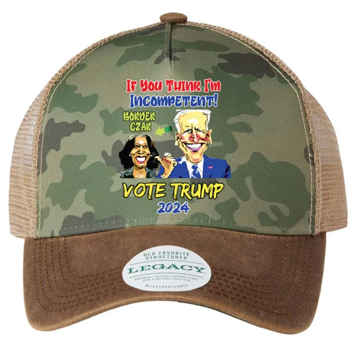 Anti Kamala Harris 2024 Border Czar Incompetent Vote Trump Legacy Tie Dye Trucker Hat