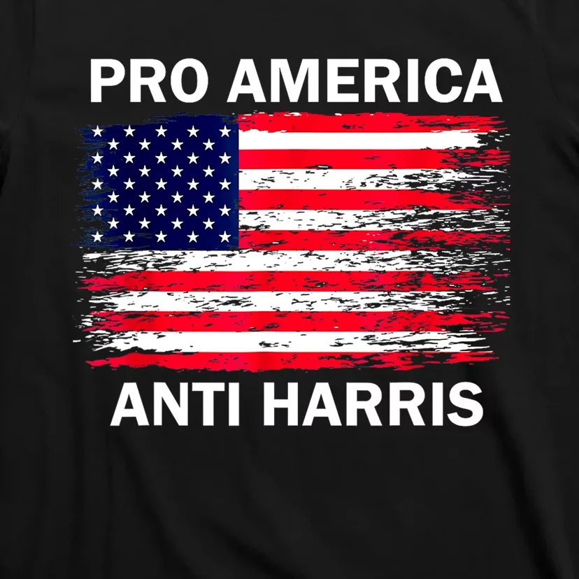 Anti Kamala Harris Pro America Flag Kamala Harris Gift T-Shirt