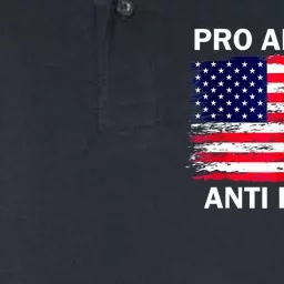 Anti Kamala Harris Pro America Flag Kamala Harris Gift Softstyle Adult Sport Polo