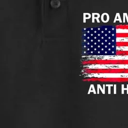 Anti Kamala Harris Pro America Flag Kamala Harris Gift Dry Zone Grid Performance Polo