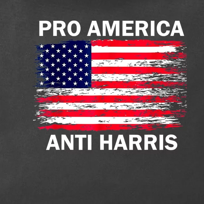 Anti Kamala Harris Pro America Flag Kamala Harris Gift Zip Tote Bag