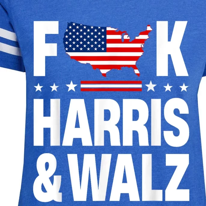 Anti Kamala Harris And Tim Walz 2024 Presidential Election Enza Ladies Jersey Football T-Shirt