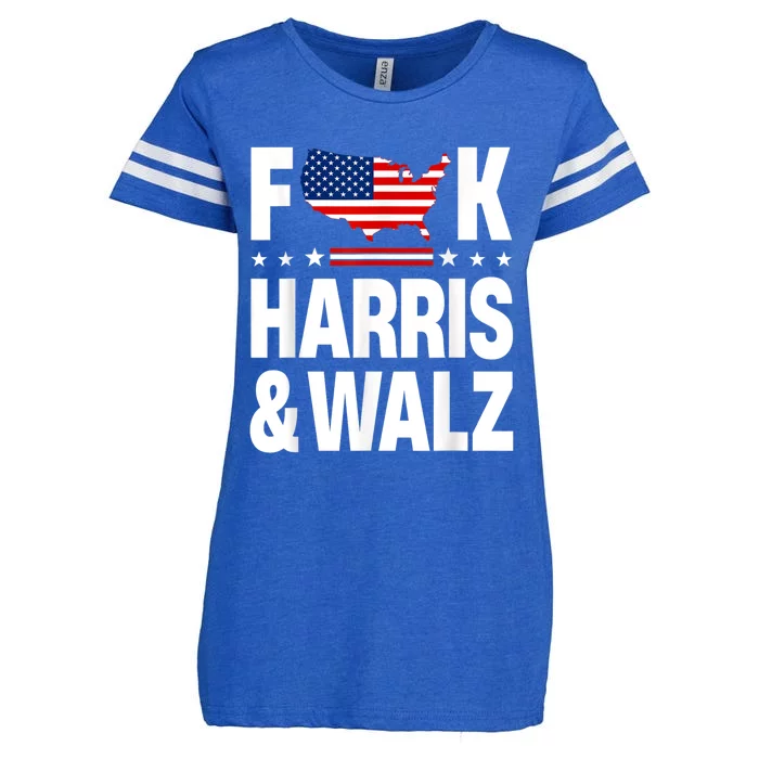 Anti Kamala Harris And Tim Walz 2024 Presidential Election Enza Ladies Jersey Football T-Shirt