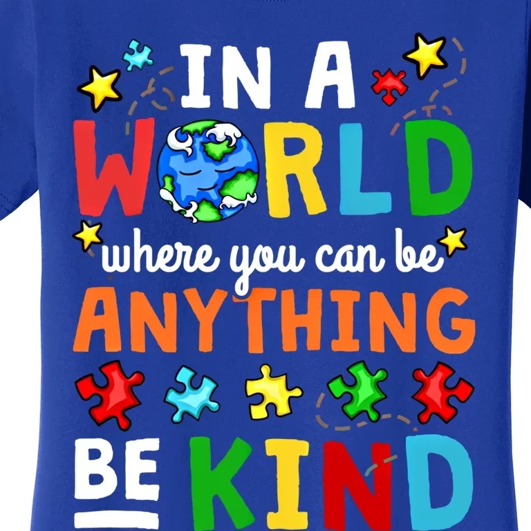 Autism Kindness Inspirational Be Kind Awareness Gift Women's T-Shirt