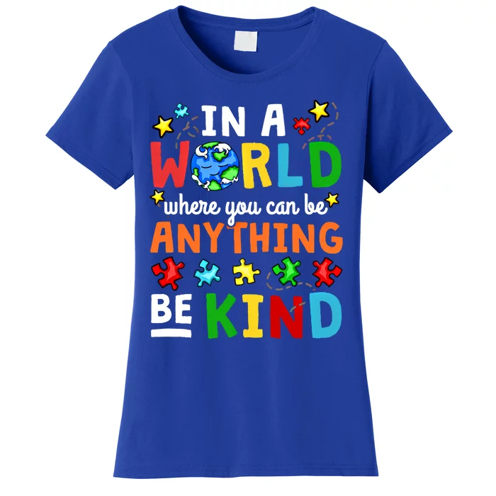 Autism Kindness Inspirational Be Kind Awareness Gift Women's T-Shirt