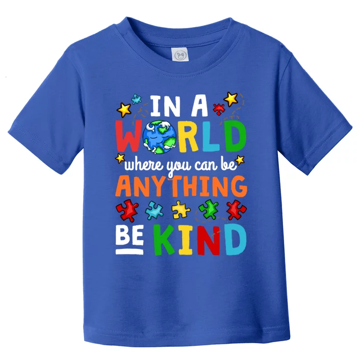 Autism Kindness Inspirational Be Kind Awareness Cute Gift Toddler T-Shirt