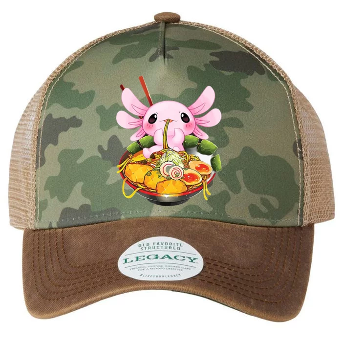 Axolotl Kawaii Japanese Food Legacy Tie Dye Trucker Hat