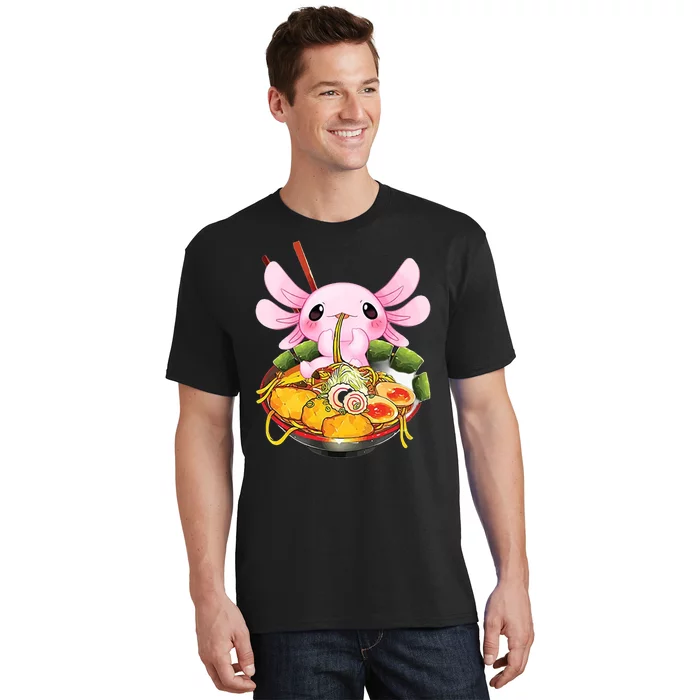 Axolotl Kawaii Japanese Food T-Shirt