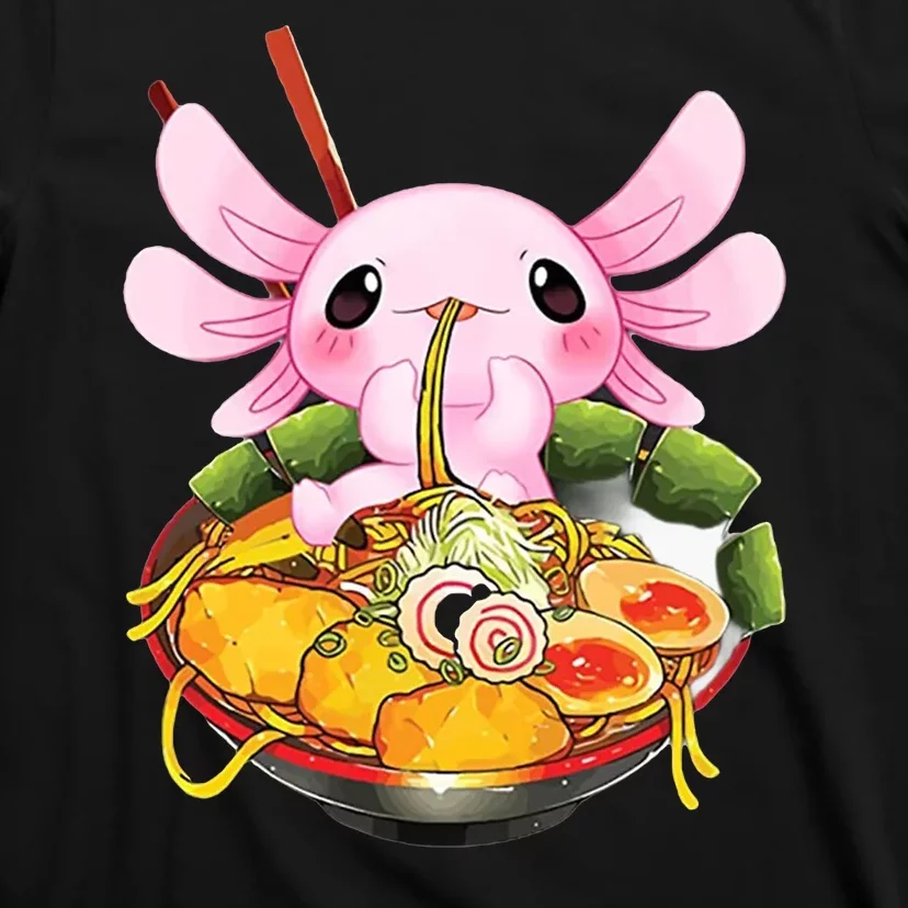 Axolotl Kawaii Japanese Food T-Shirt