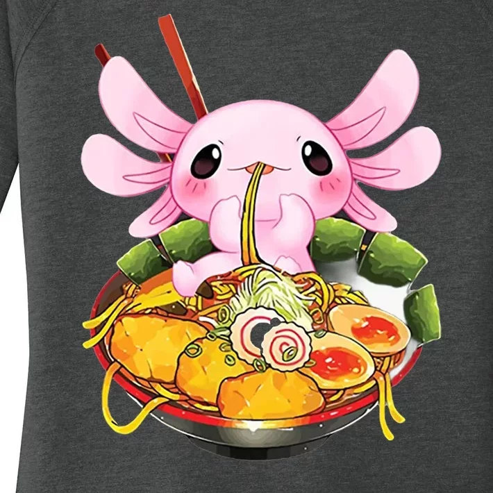 Axolotl Kawaii Japanese Food Women's Perfect Tri Tunic Long Sleeve Shirt