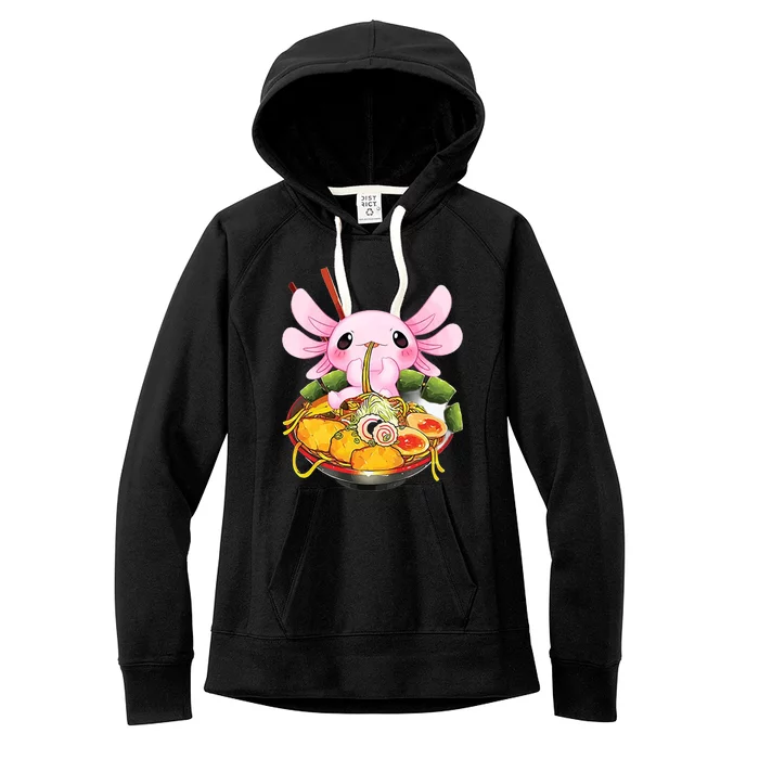 Axolotl Kawaii Japanese Food Women's Fleece Hoodie