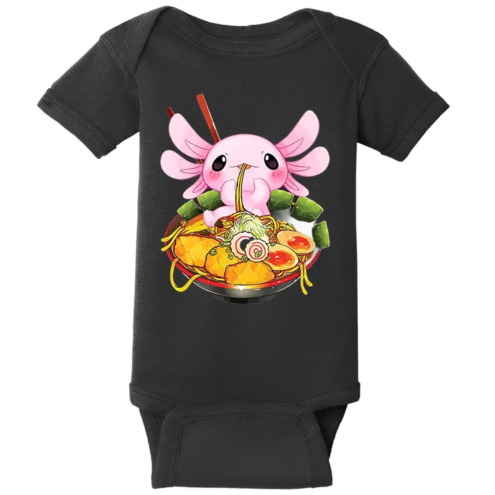 Axolotl Kawaii Japanese Food Baby Bodysuit