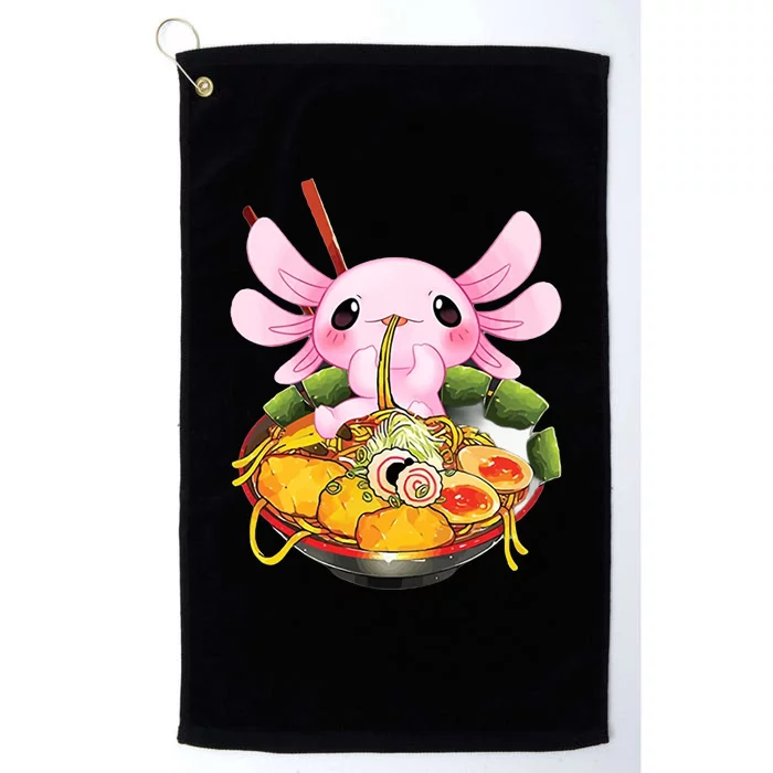 Axolotl Kawaii Japanese Food Platinum Collection Golf Towel