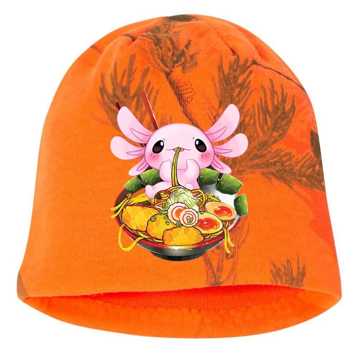 Axolotl Kawaii Japanese Food Kati - Camo Knit Beanie