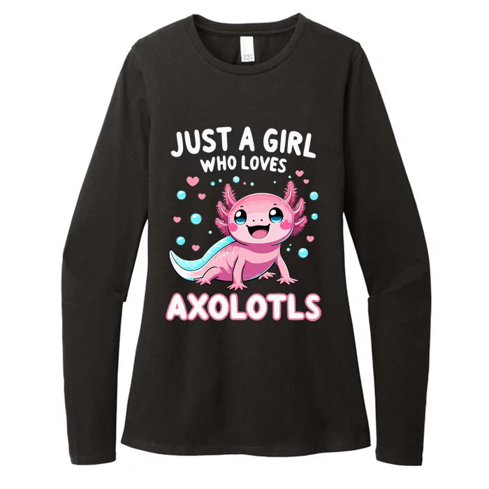 Axolotl Kawaii Just A Girl Who Loves Axolotls Womens CVC Long Sleeve Shirt