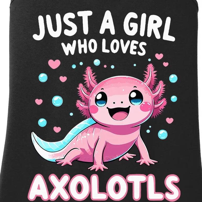 Axolotl Kawaii Just A Girl Who Loves Axolotls Ladies Essential Tank