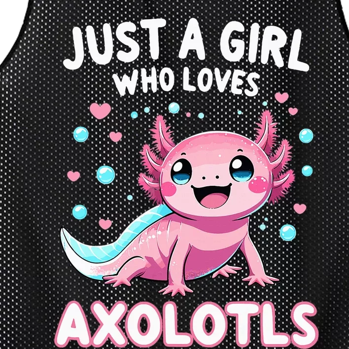 Axolotl Kawaii Just A Girl Who Loves Axolotls Mesh Reversible Basketball Jersey Tank