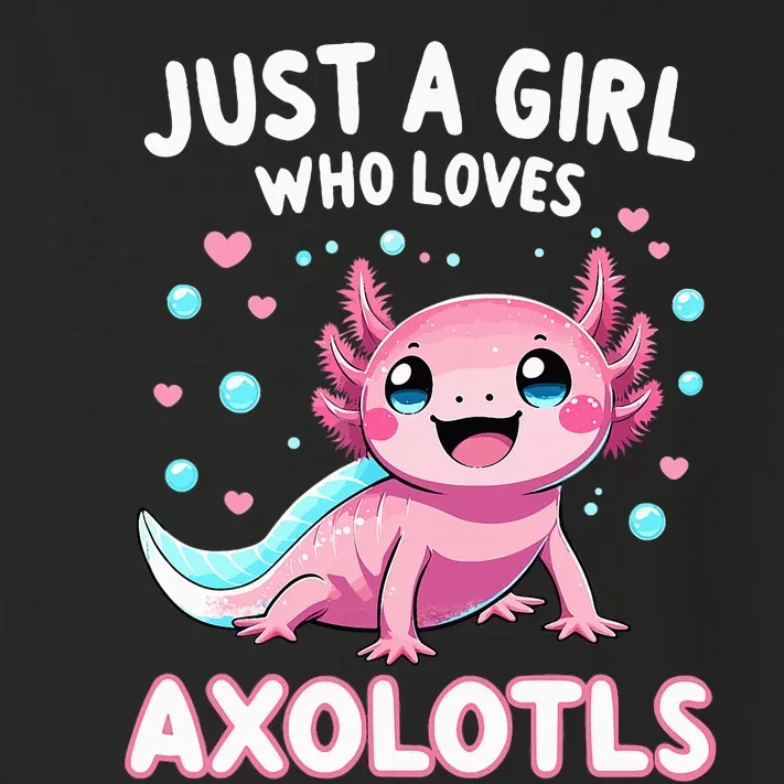 Axolotl Kawaii Just A Girl Who Loves Axolotls Toddler Long Sleeve Shirt