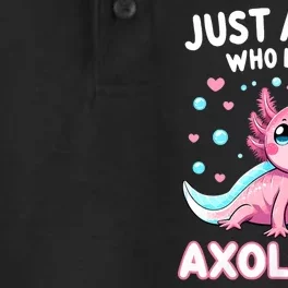 Axolotl Kawaii Just A Girl Who Loves Axolotls Dry Zone Grid Performance Polo