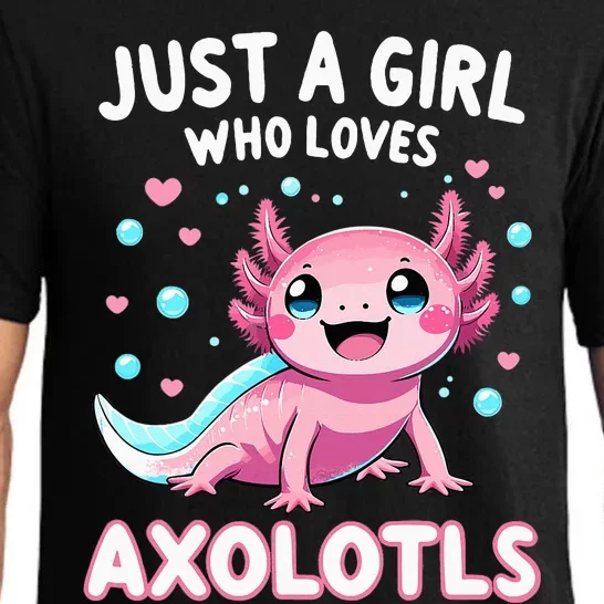 Axolotl Kawaii Just A Girl Who Loves Axolotls Pajama Set