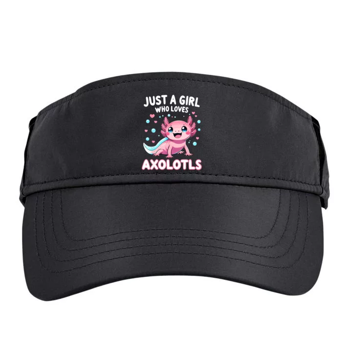 Axolotl Kawaii Just A Girl Who Loves Axolotls Adult Drive Performance Visor