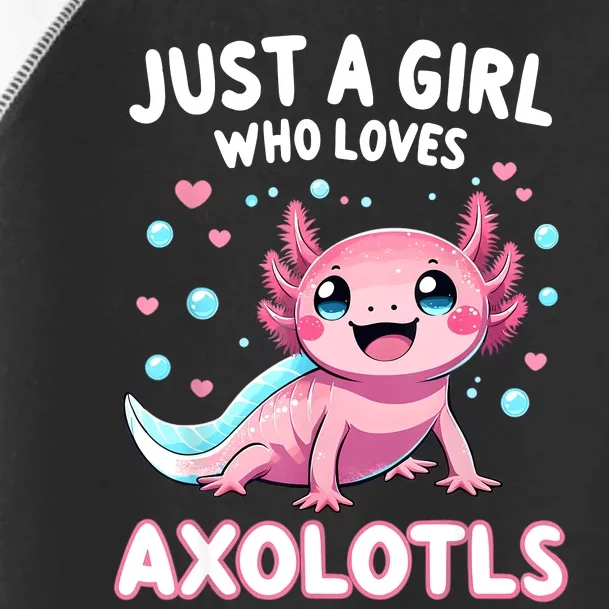 Axolotl Kawaii Just A Girl Who Loves Axolotls Toddler Fine Jersey T-Shirt