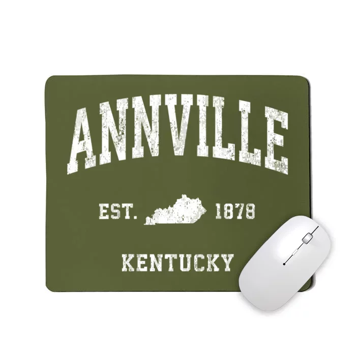 Annville Kentucky Ky Vintage Athletic Sports Mousepad