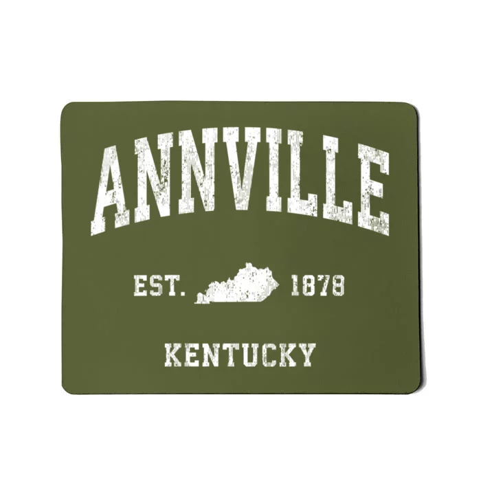 Annville Kentucky Ky Vintage Athletic Sports Mousepad