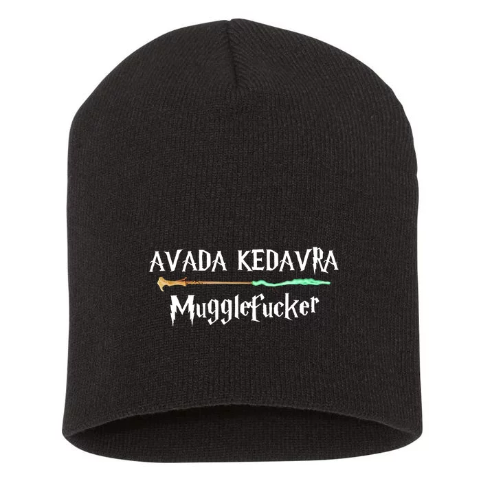 Avada Kedavra Muggles Fucker Wizard Short Acrylic Beanie