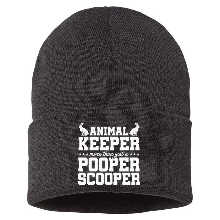 Animal Keeper More Than Just A Pooper Scooper Animals Zoo Sustainable Knit Beanie