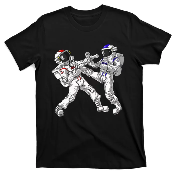 Astronaut Karate Muay Thai Martial Arts Kickboxing Taekwondo T-Shirt