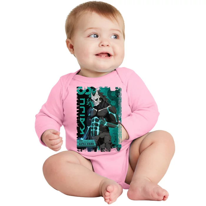 Aesthetic Kaiju No 8 Anime Team 3 Vintage Baby Long Sleeve Bodysuit