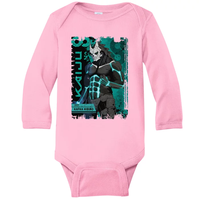 Aesthetic Kaiju No 8 Anime Team 3 Vintage Baby Long Sleeve Bodysuit