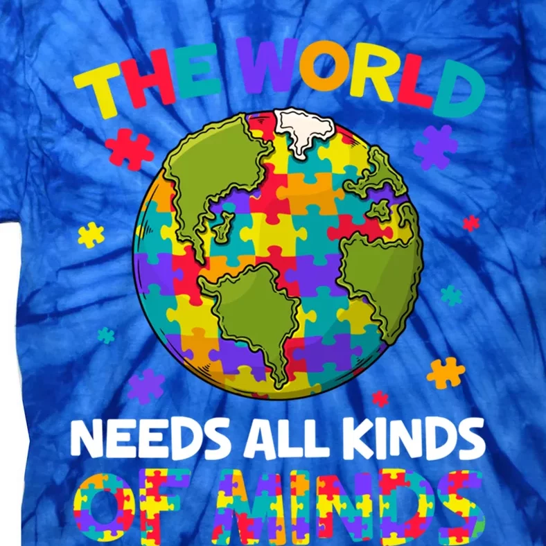 All Kinds Of Minds Autism Awareness Earth Day Autistic Gift Tie-Dye T-Shirt