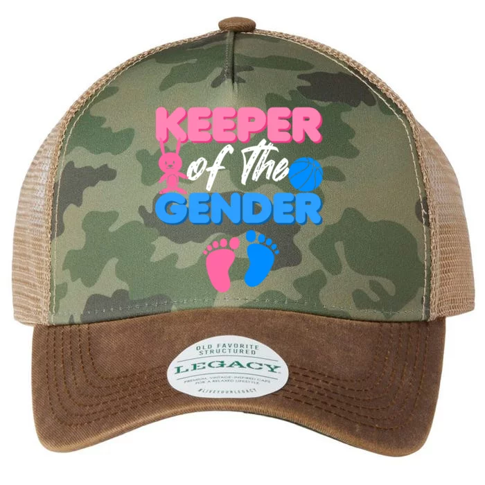 Announcet Keeper Of Gender Reveal Party Idea Baby Funny Gift Legacy Tie Dye Trucker Hat