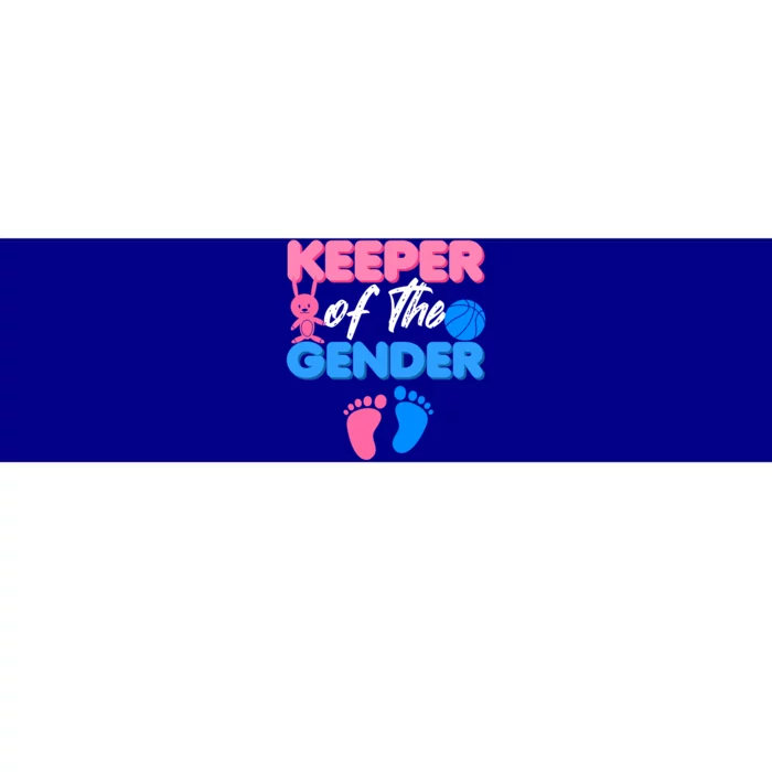 Announcet Keeper Of Gender Reveal Party Idea Baby Funny Gift Bumper Sticker