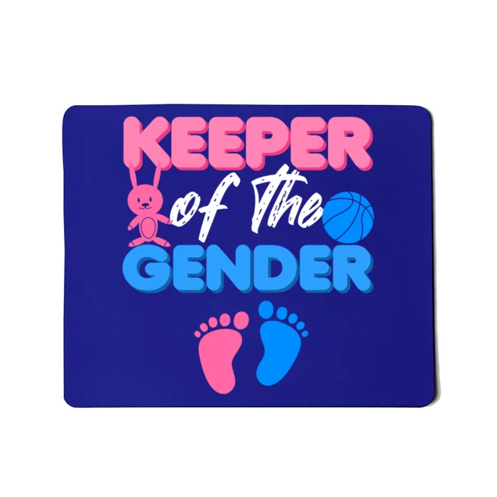 Announcet Keeper Of Gender Reveal Party Idea Baby Funny Gift Mousepad