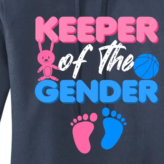 Announcet Keeper Of Gender Reveal Party Idea Baby Funny Gift Women's Pullover Hoodie