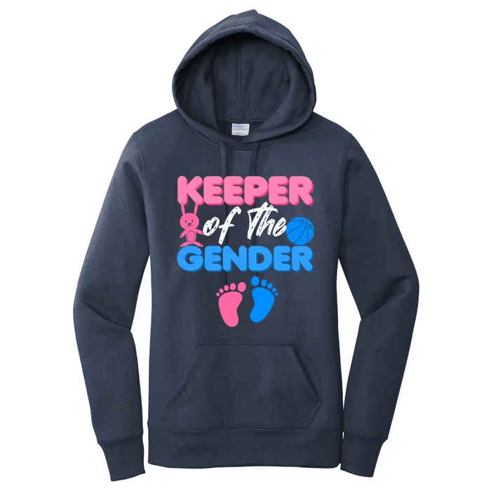 Announcet Keeper Of Gender Reveal Party Idea Baby Funny Gift Women's Pullover Hoodie