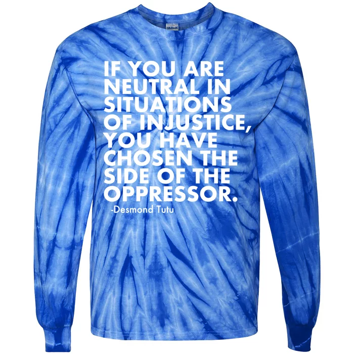 Activist Kindness Political Equality Hu Rights Unity Gift Tie-Dye Long Sleeve Shirt