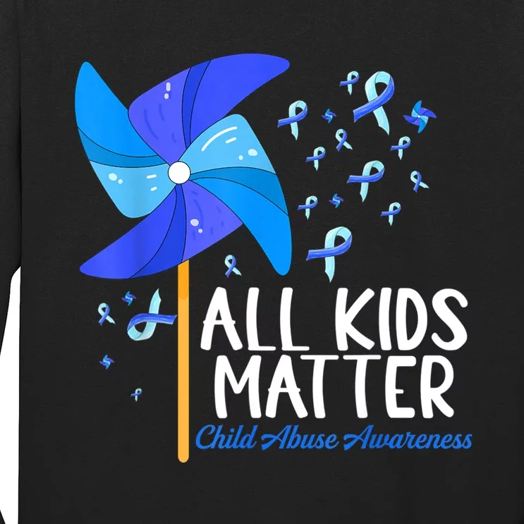 All KidsMatter Pinwheel Child Abuse Prevention Awareness Long Sleeve Shirt