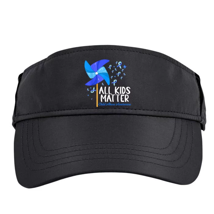 All KidsMatter Pinwheel Child Abuse Prevention Awareness Adult Drive Performance Visor