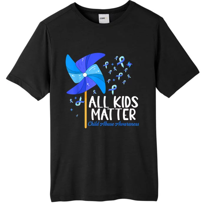 All KidsMatter Pinwheel Child Abuse Prevention Awareness ChromaSoft Performance T-Shirt